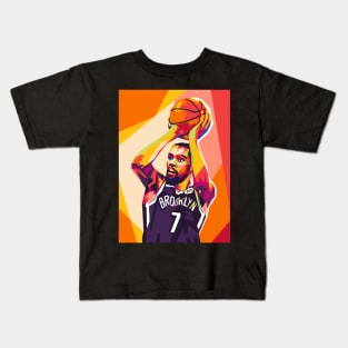 kevin durant pop art Kids T-Shirt